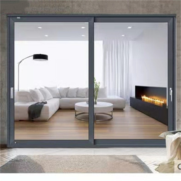 TOMA Aluminum Sliding Door French Tempered Laminated Double Triple Glazed Door with Screen