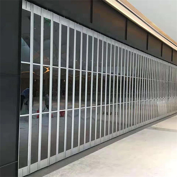 TOMA Commerical Transparent Roller Shutter supermarket Aluminium Electric Roller Shutter door with Polycarbonate for shop