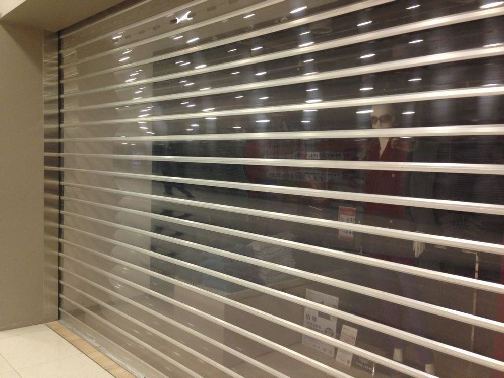 TOMA Commerical Transparent Roller Shutter Aluminium Electric Roller Shutter with Polycarbonate