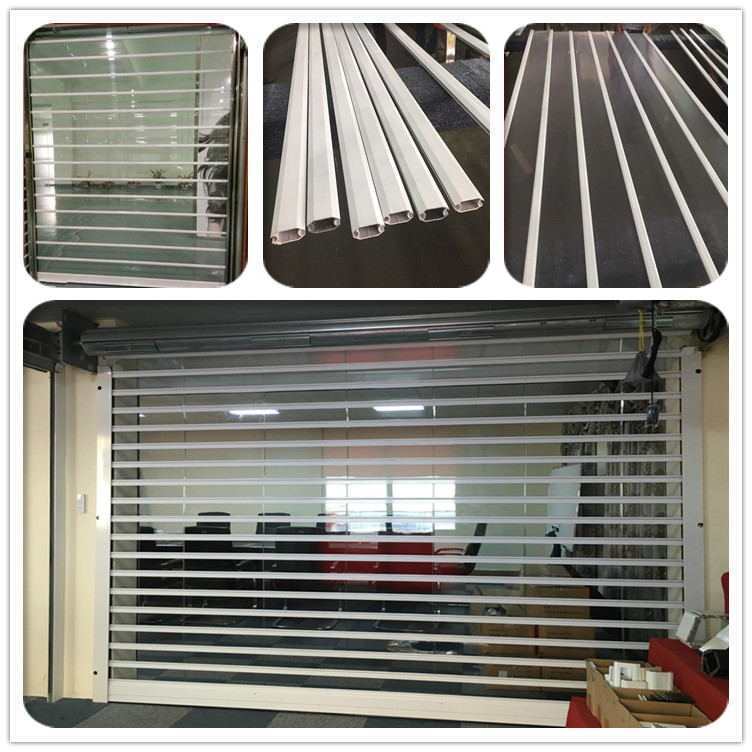 TOMA Commerical Transparent Roller Shutter Aluminium Electric Roller Shutter with Polycarbonate