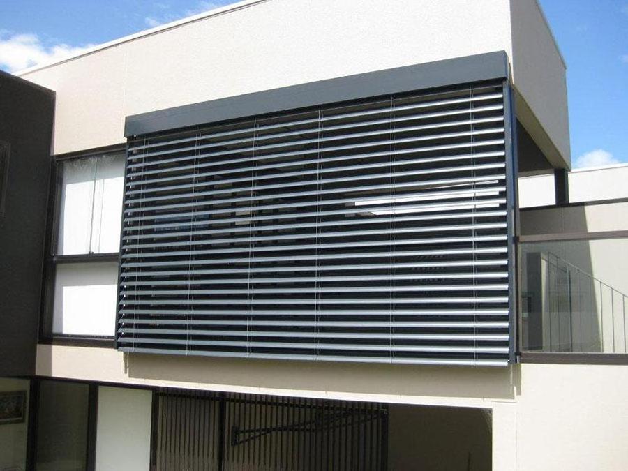 Automatic Aluminium Louver outdoor shutters sunshade louver and waterproof blind