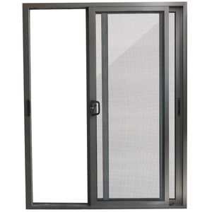 AS2047 Thermal Break Lift Slide Doors Fire Rated Double Patio Doors Sliding Glass Aluminum Sliding Door with Screen