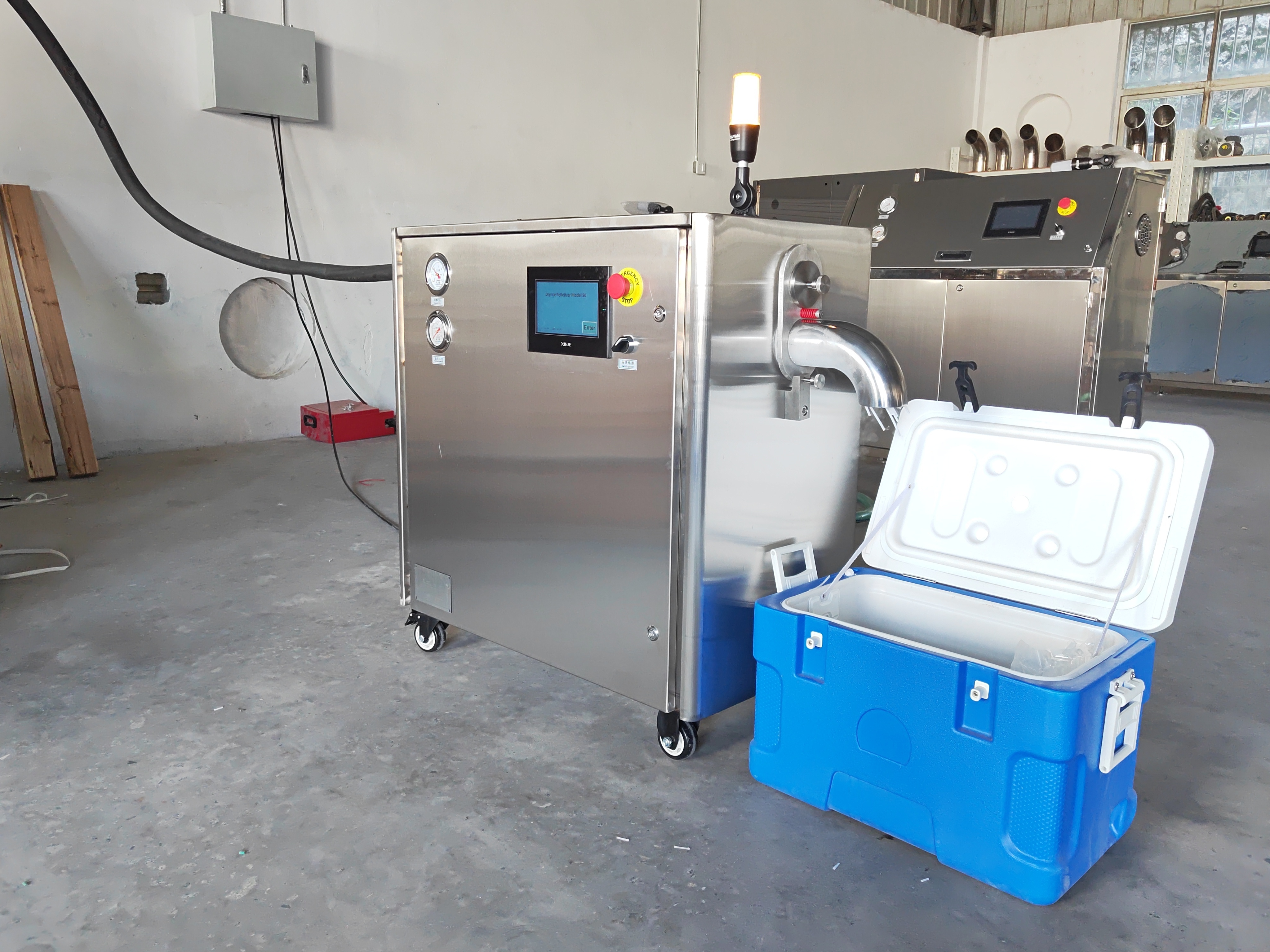 High Efficiency Quick Produce Solid Co2 Making Dry Ice Machine Dry Ice Pellet Machine for sale