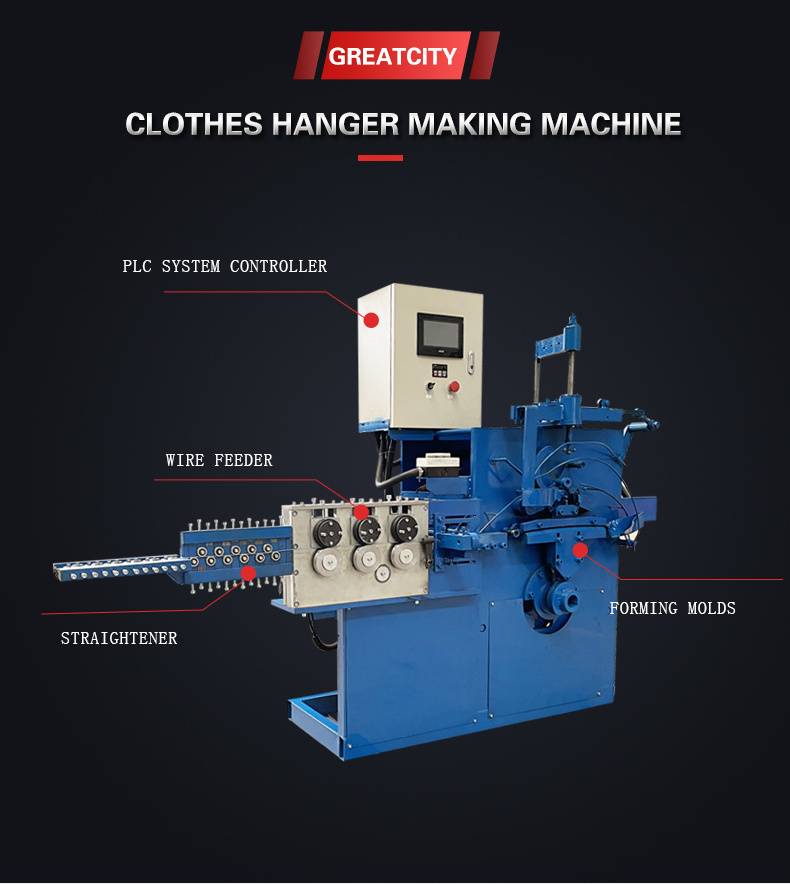 Full Automatic Clothes Hanger Maker Wire Clothes Hanger Making Machine For Sale