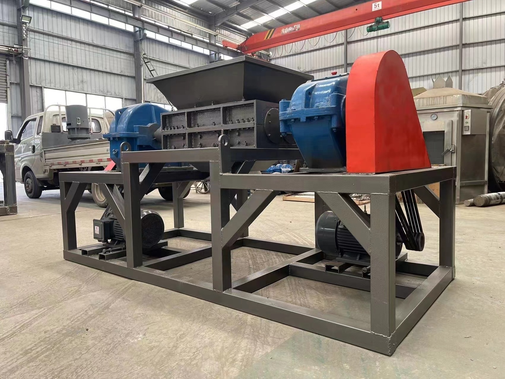 Shredder Machine in Philippines Commercial Heavy Duty Double Shaft Mini Waste Hdpe Pipe Lump Plastic Plastic Shredder for Sale