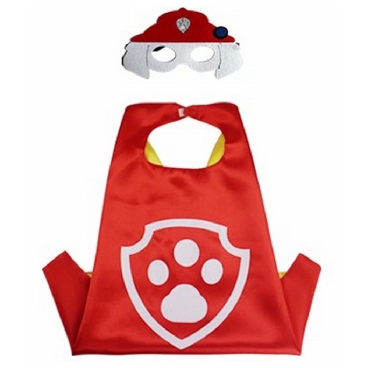 Wholesale Paw Cloak Patrol Party Cosplay Paw Costume Superhero Patrols Cape For Halloween Party