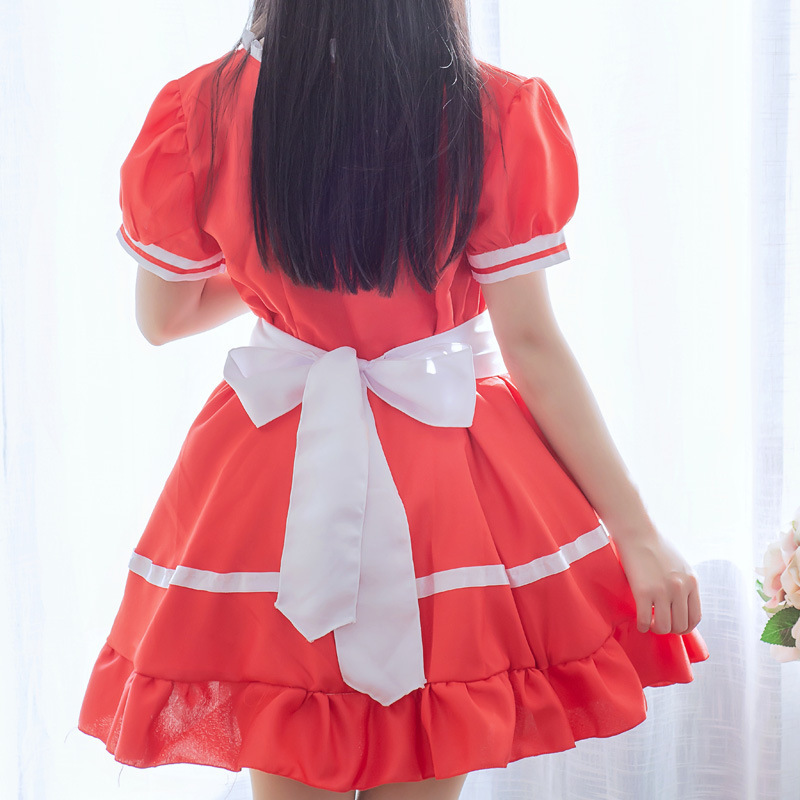 Maid Costume Classic Cute Maid Uniform Long Dress Cosplay Costume With Apron For Men Women Halloween Party Clothing