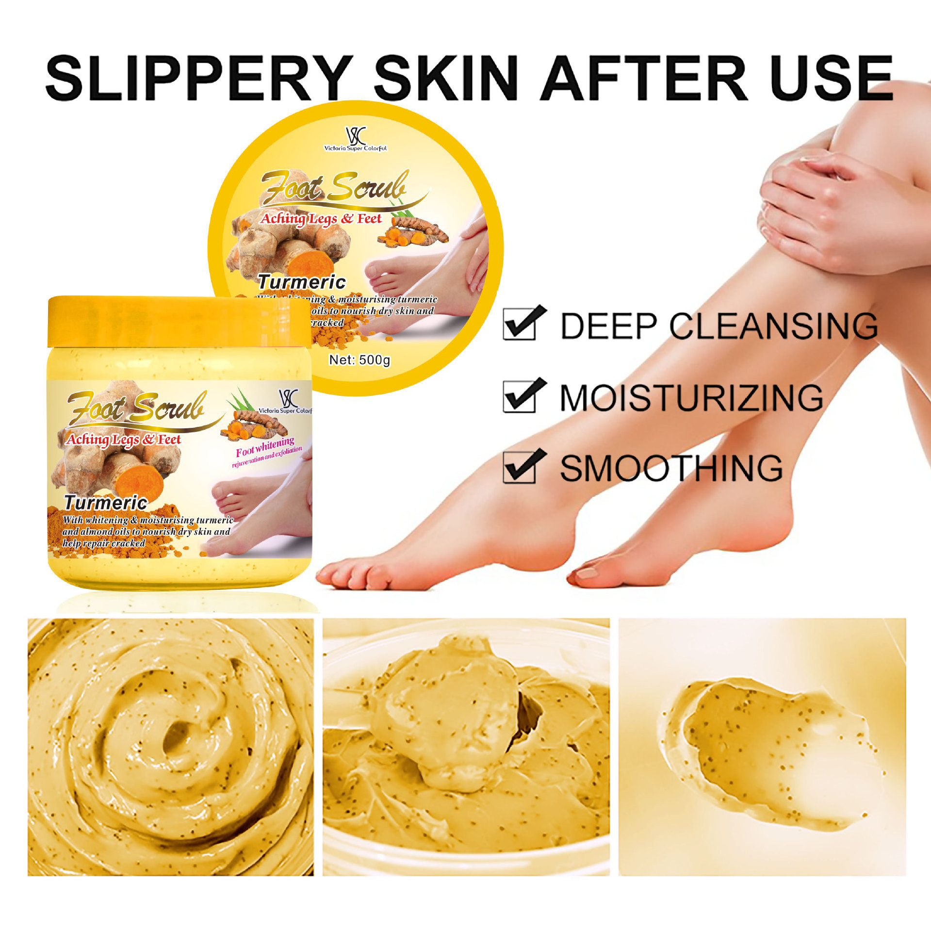 High Quality Natural Foot Scrub Exfoliating Cream Whitening Moisturizer Deep Clean Skin Care Body Scrub