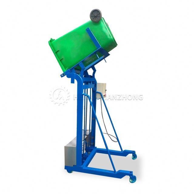 Popular trash can lift elevator/garbage trash can lift elevator/kitchen waste single bucket lifter