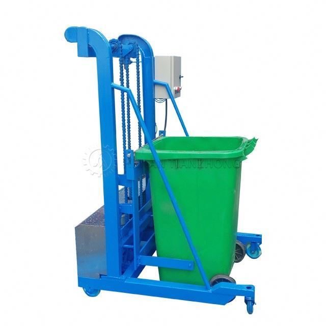 Popular trash can lift elevator/garbage trash can lift elevator/kitchen waste single bucket lifter