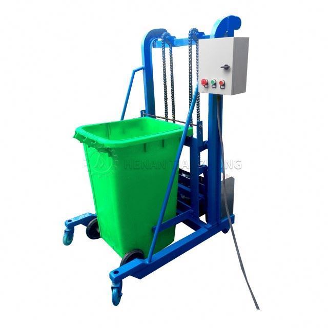 Popular trash can lift elevator/garbage trash can lift elevator/kitchen waste single bucket lifter