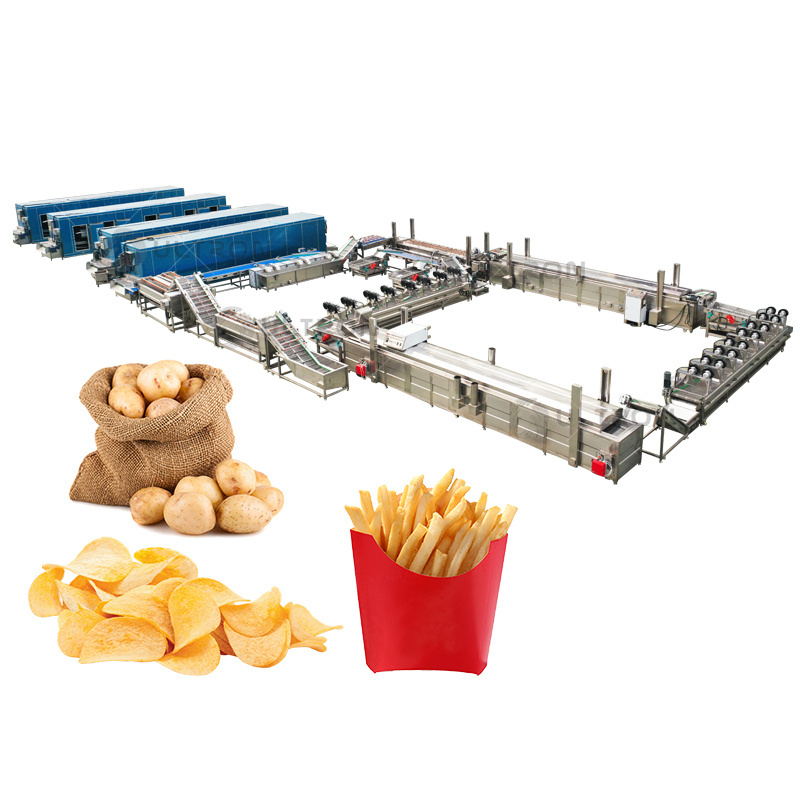 Potatoes Frozen French Fries Machine French Fries Production Line Automatic French Fries making machine Price