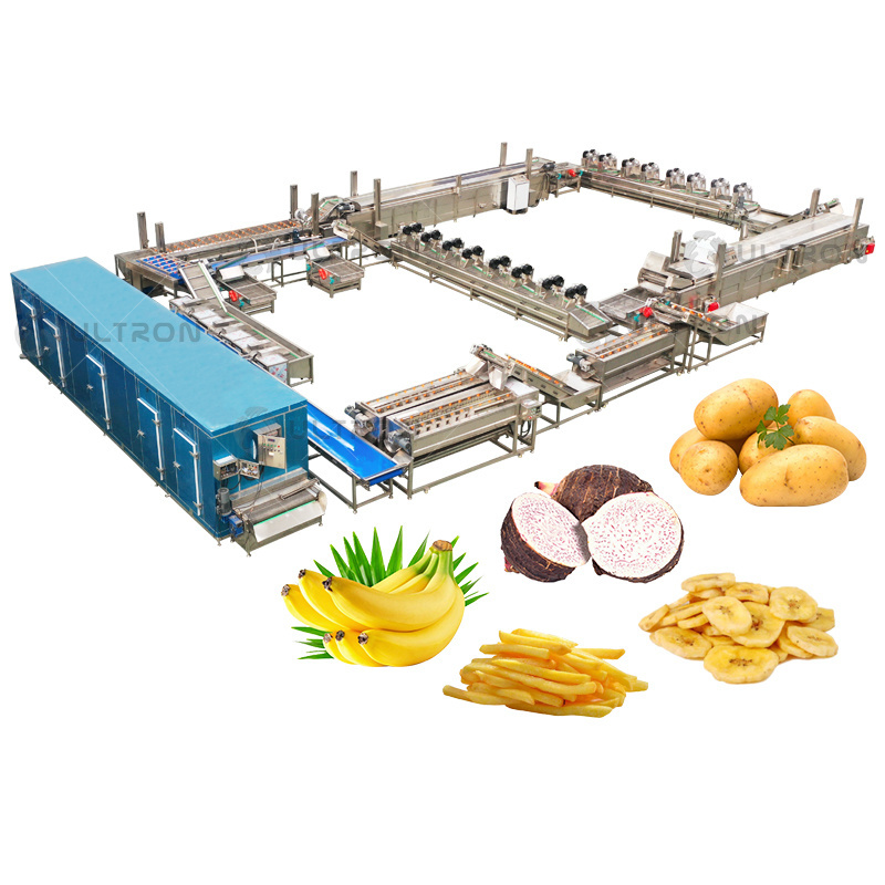 Potatoes Frozen French Fries Machine French Fries Production Line Automatic French Fries making machine Price