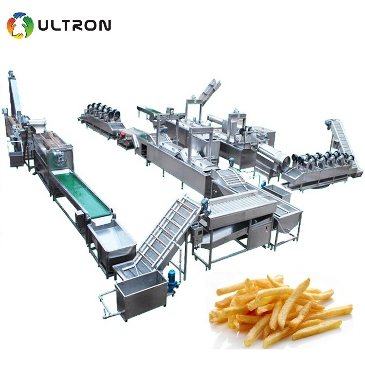 automatic potato crisp chips frying production line snack potato chip making machine with best price