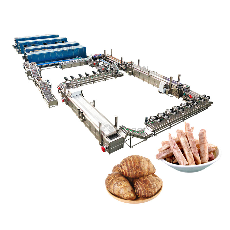 Automatic Electric Potato Chips Production Line Small Scale Frozen Potato Chips Making Machines