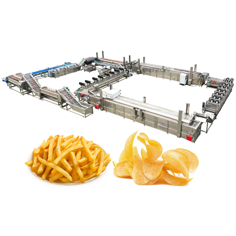 Potatoes Frozen French Fries Machine French Fries Production Line Automatic French Fries making machine Price