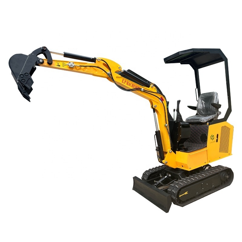 Cheap New Chinese Kubota Yanmar Diesel Engine 0.8 Ton Mini Excavators Bager Small Diggers 1 Ton Backho 1T Compact Baggers