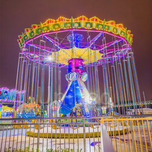 popular amusement swing ride flying chair wave swinger swing carousel big flying chair ride