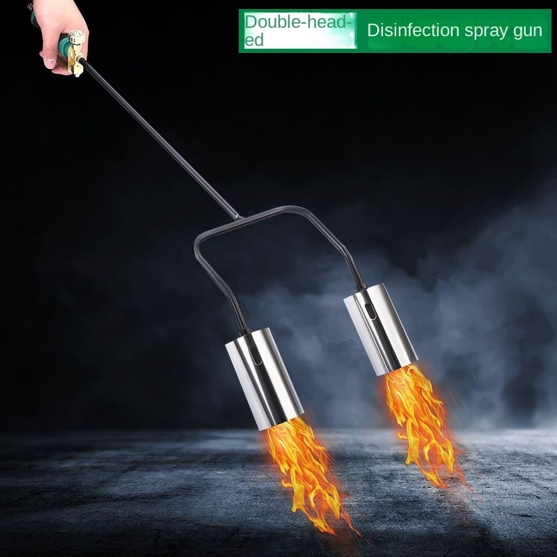 Hardware tools waterproof weeding flame gun farm pigsty disinfection multi-head liquefied gas high temperature flame gun