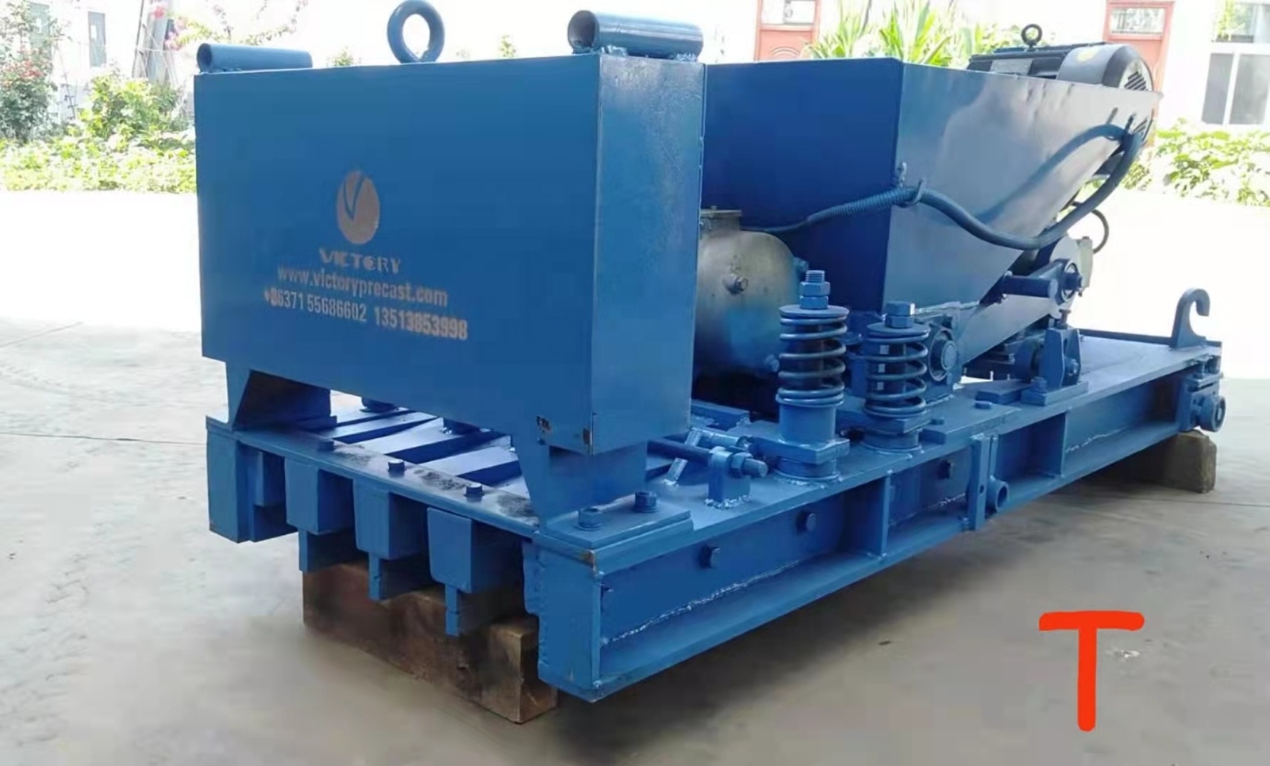 Floor base Prestressed precast concrete T beam to T beam  making machine block machine