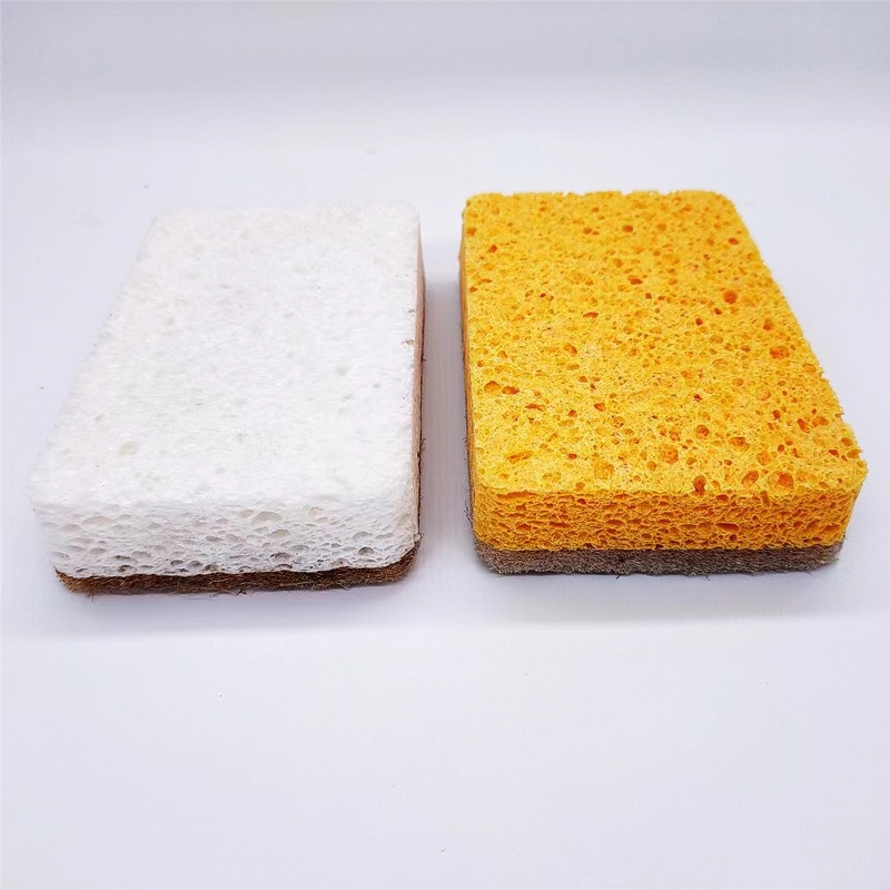 Best Selling  Eco Friendly Kitchen Dish Cleaning Sponge Product Coconut Fiber White Household Cleaning Sponge