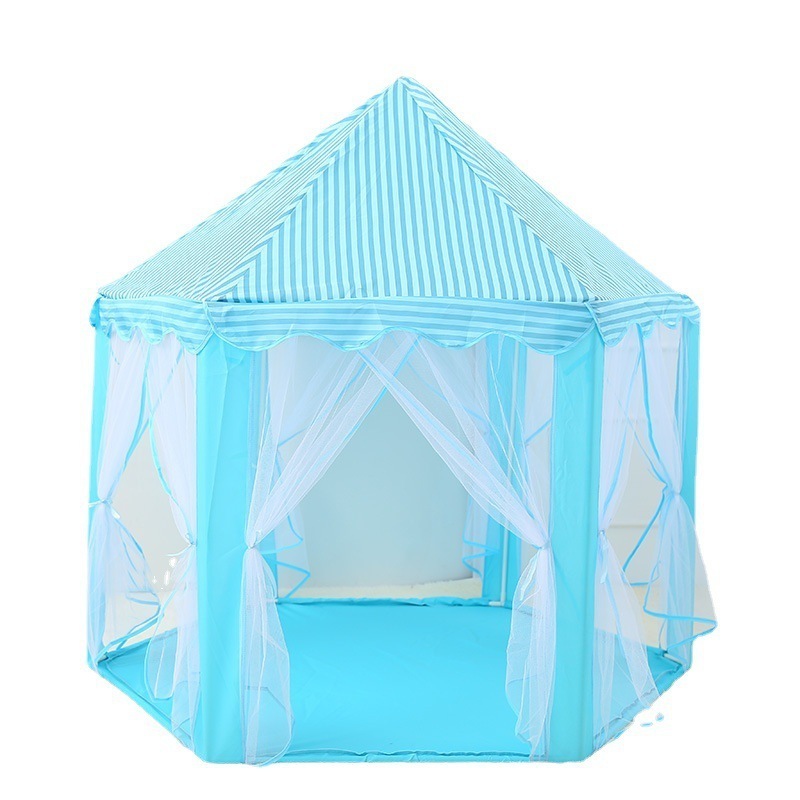 2023 New Arrivals Toy Tent Princess & Prince Kids Castle Toy Tent Large Hexagon Playhouse Kids Castle Play Tent For Children