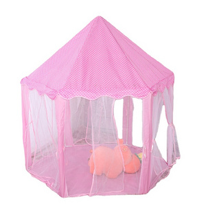 2023 New Arrivals Toy Tent Princess & Prince Kids Castle Toy Tent Large Hexagon Playhouse Kids Castle Play Tent For Children