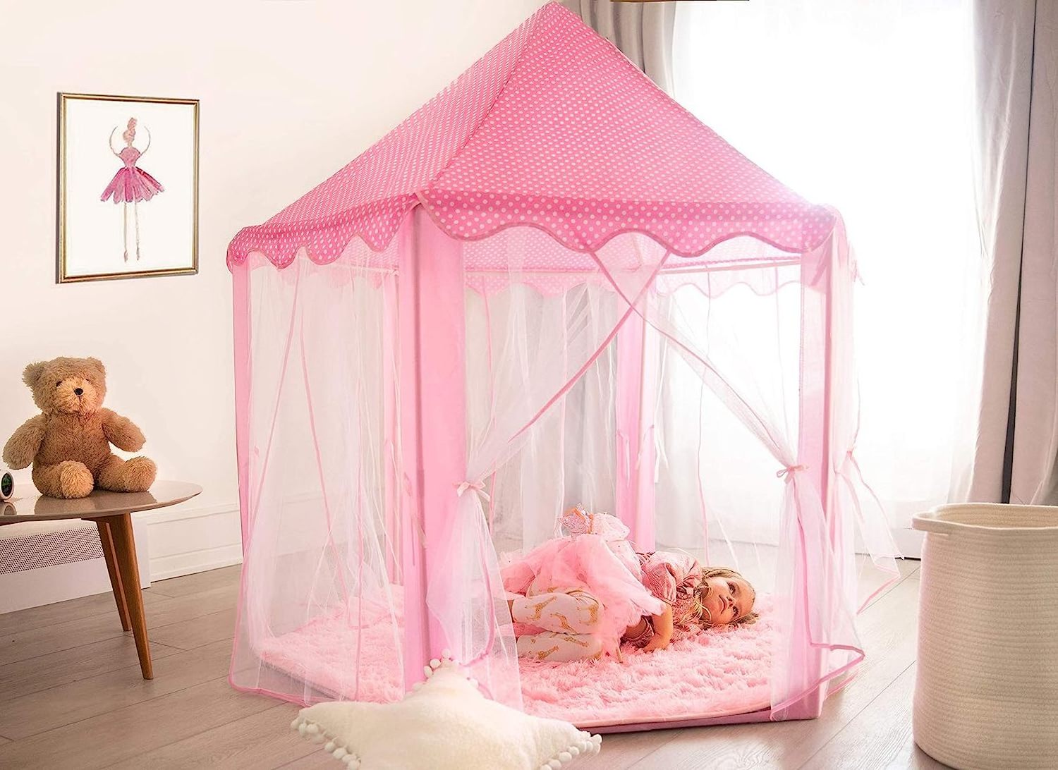 2023 Hot Selling Indoor  Mini Garden Castle Small House Large Princess Playhouse Baby Kids Children Play Tent