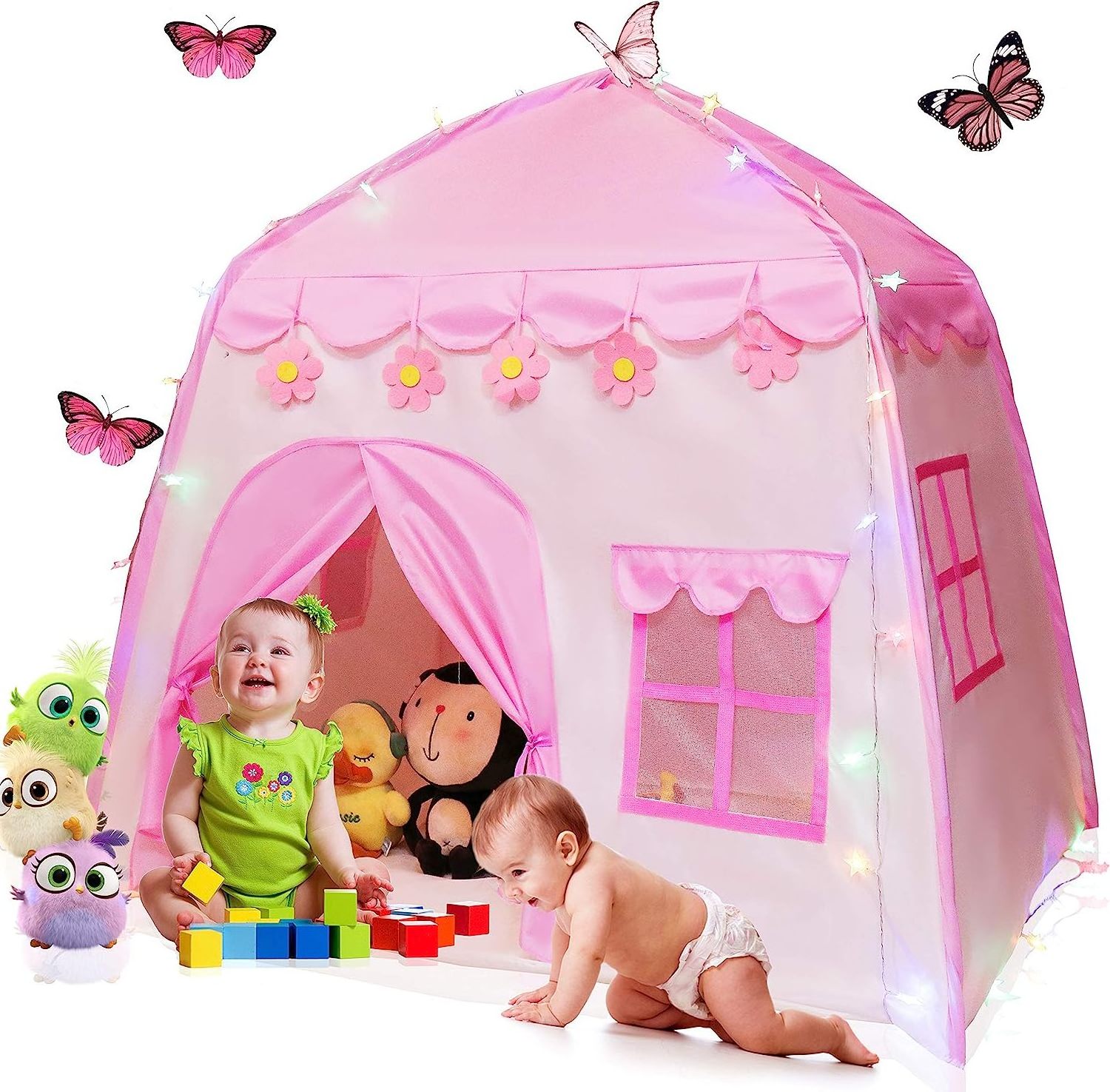 High Quality Polyester Fabric Children Playhouse For Indoor Outdoor Kids Pop Up House Large Girls Princess Castle Child Tent