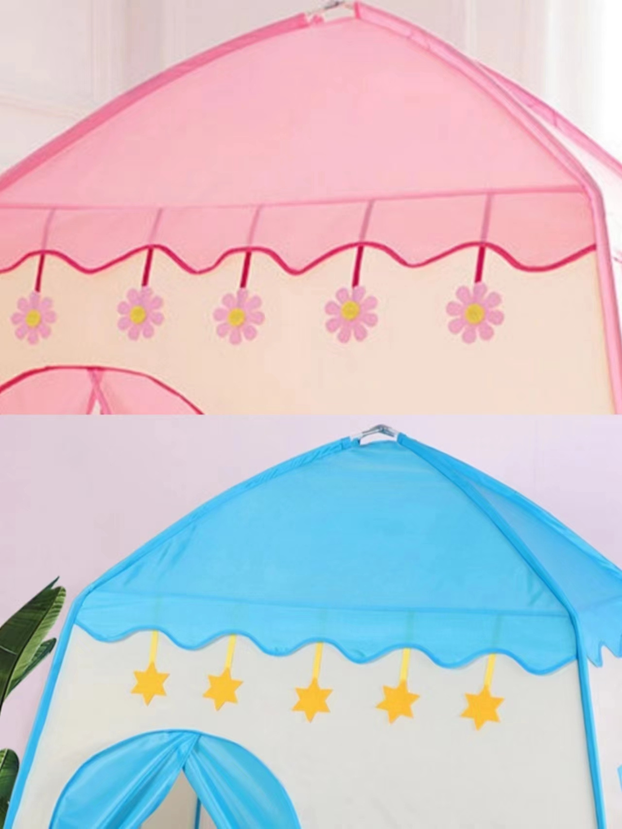 High Quality Polyester Fabric Children Playhouse For Indoor Outdoor Kids Pop Up House Large Girls Princess Castle Child Tent