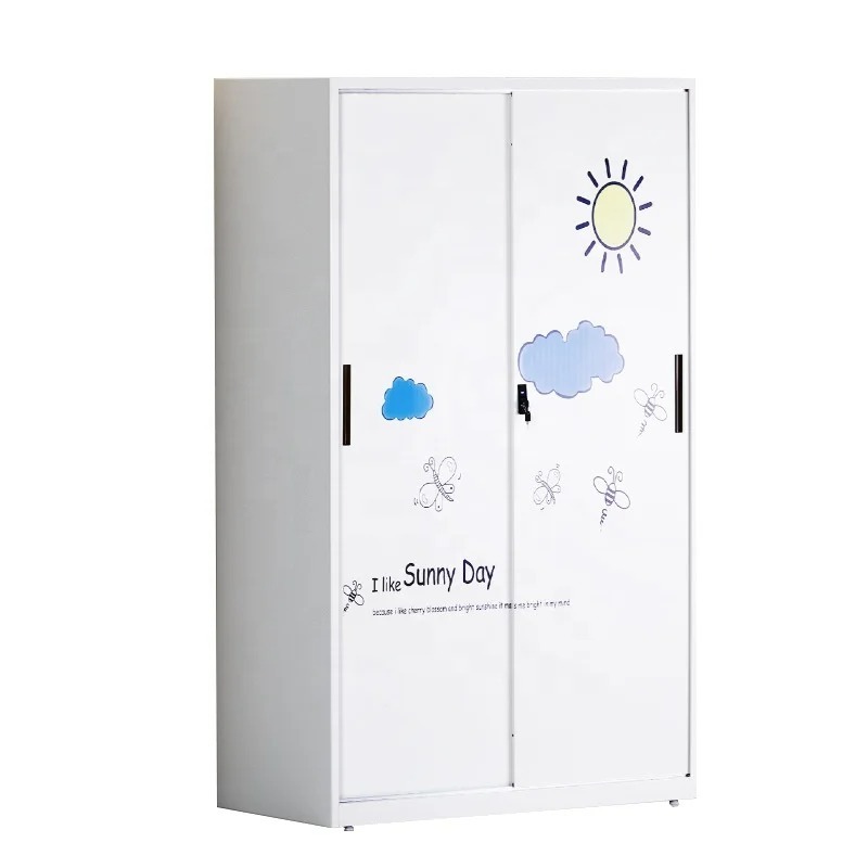 Cupboard For Clothes Metal kids Wardrobe  For Children Storage Portable Wardrobe Closet