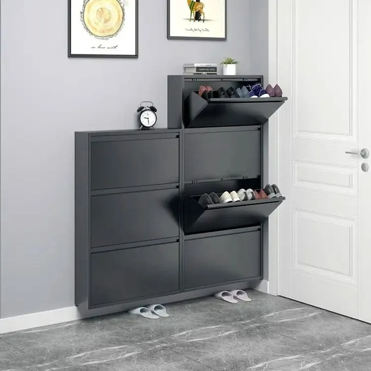 Home Furniture Smart Shoe Cabinet With Drawer Storage Shoe Rack Cabinet Convertible