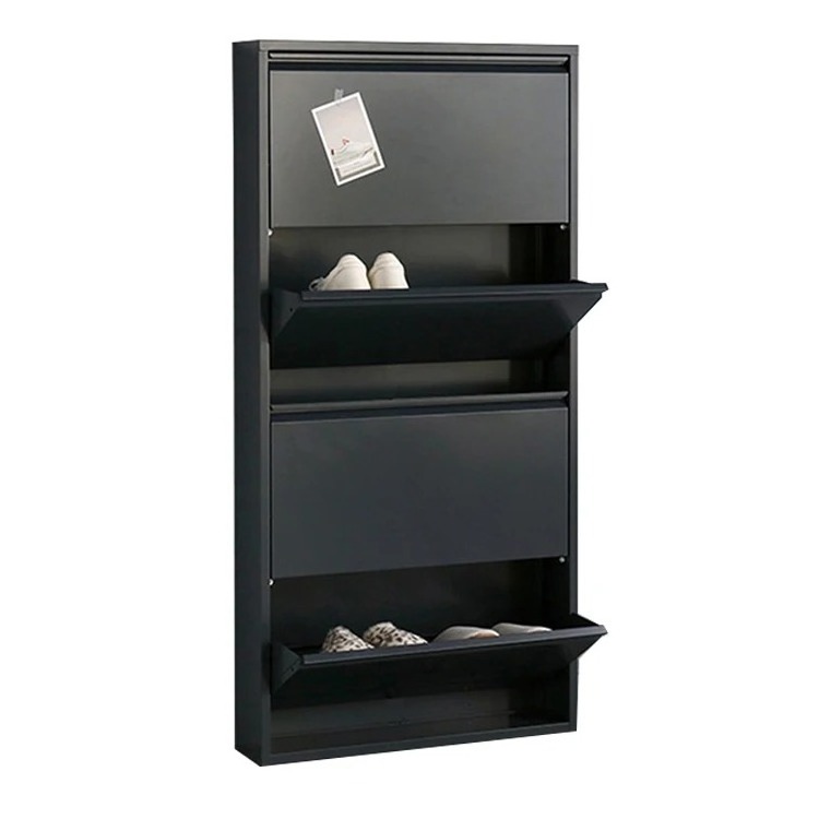 Modern Steel Shoe Rack Cabinet Storage Convertible For Living Room Bedroom And Hallway Shoes Cabinets