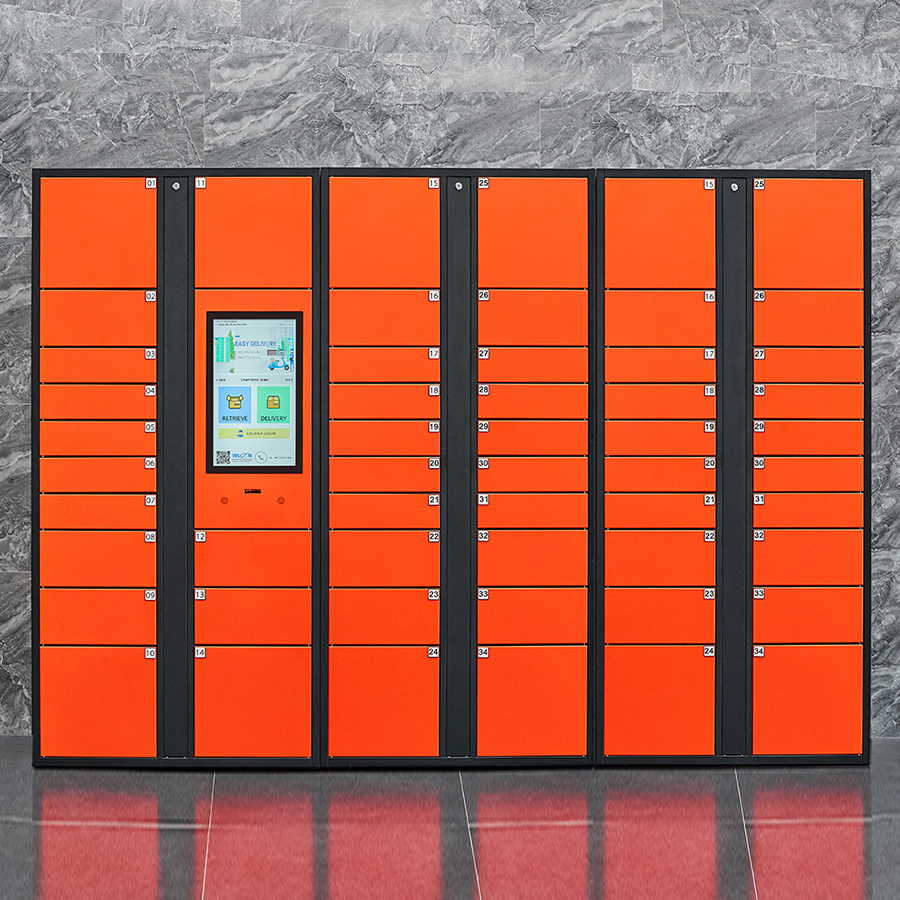 Electronic RFID Smart Parcel Locker Delivery Locker Outdoor With Credit Card Payment