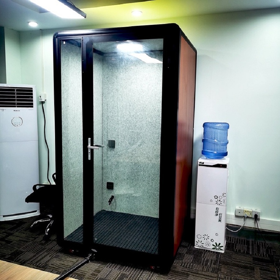 Mobile Soundproof Cabin Room Soundproof Vocal phone Booth For Office Building  Meeting Pod Soundbox Office