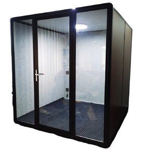 Mobile Soundproof Cabin Room Soundproof Vocal phone Booth For Office Building  Meeting Pod Soundbox Office