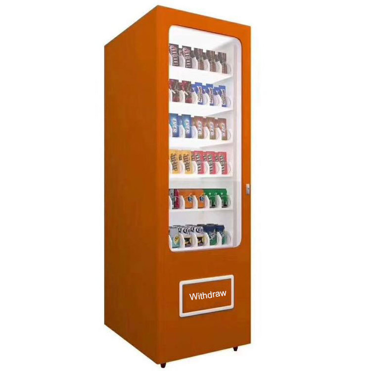 Snack Beverage Vending Machine  Swimming Pool Beach Vending Locker Pantalla