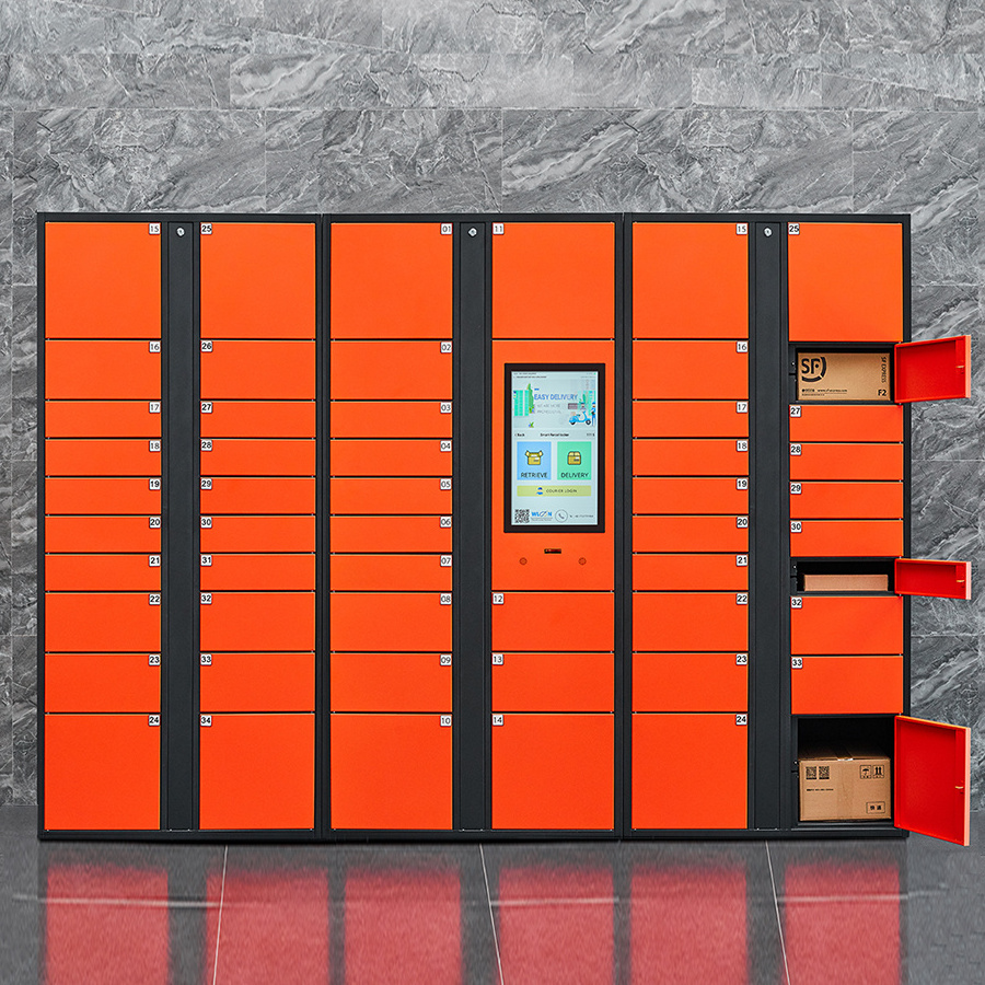 Electronic RFID Smart Parcel Locker Delivery Locker Outdoor With Credit Card Payment