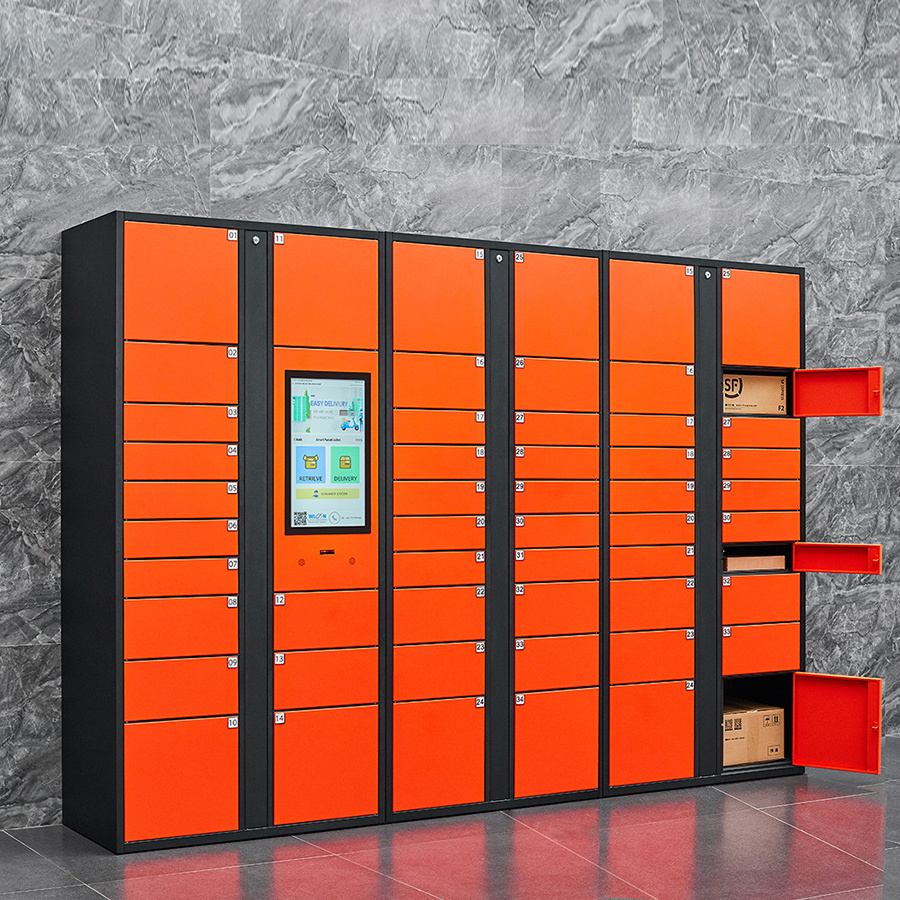 Electronic RFID Smart Parcel Locker Delivery Locker Outdoor With Credit Card Payment