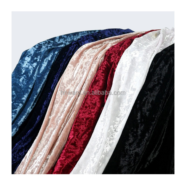 Polyester Spandex Silk Velvet Fabric Crushed Stretch Velour Fabric, Ice Velvet Fabric, Diamond Velvet KS Fabric