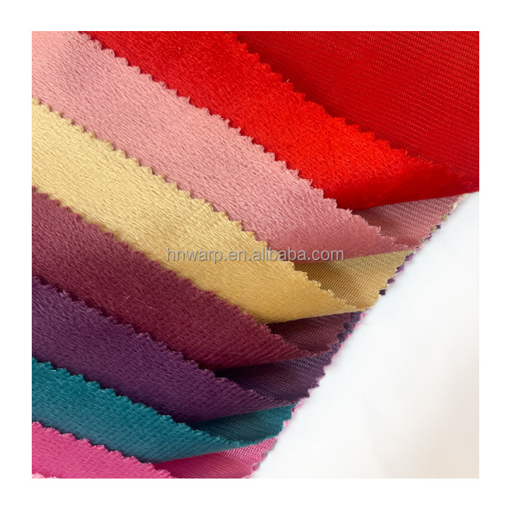 Cheap Price 100% Polyester Plush FDY Velvet Fabric Short Pile Velboa fabric