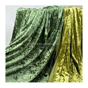 Polyester Spandex Silk Velvet Fabric Crushed Stretch Velour Fabric, Ice Velvet Fabric, Diamond Velvet KS Fabric