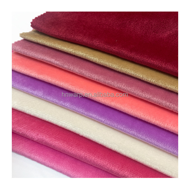 Cheap Price 100% Polyester Plush FDY Velvet Fabric Short Pile Velboa fabric