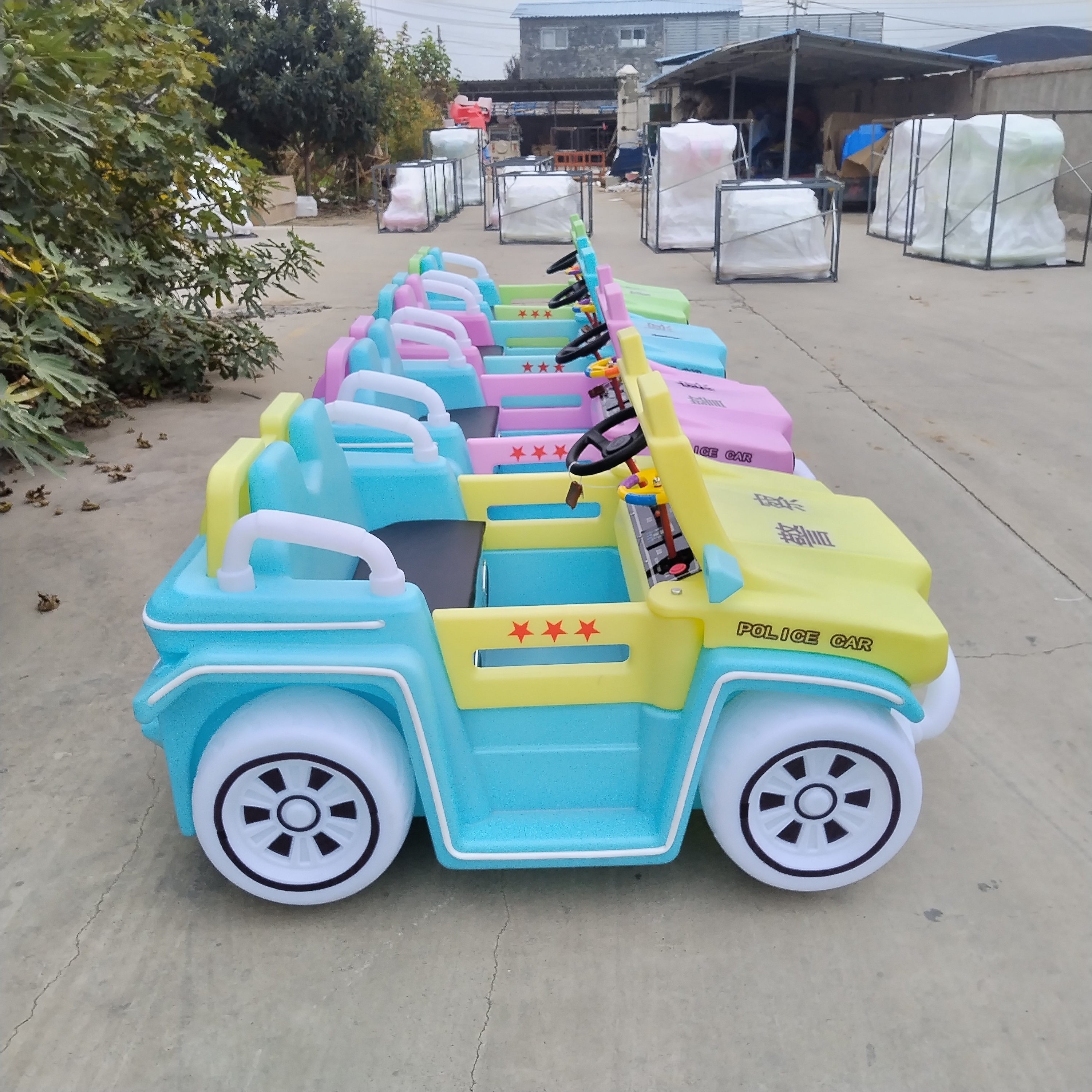 Ride on Car Amusement Park Attractive Kiddie Rides Entertainment Equipment Kids Electric Customization Bumper Car 350w 100-500kg