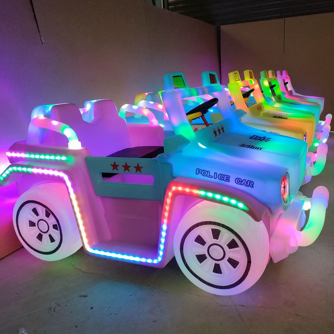 Ride on Car Amusement Park Attractive Kiddie Rides Entertainment Equipment Kids Electric Customization Bumper Car 350w 100-500kg