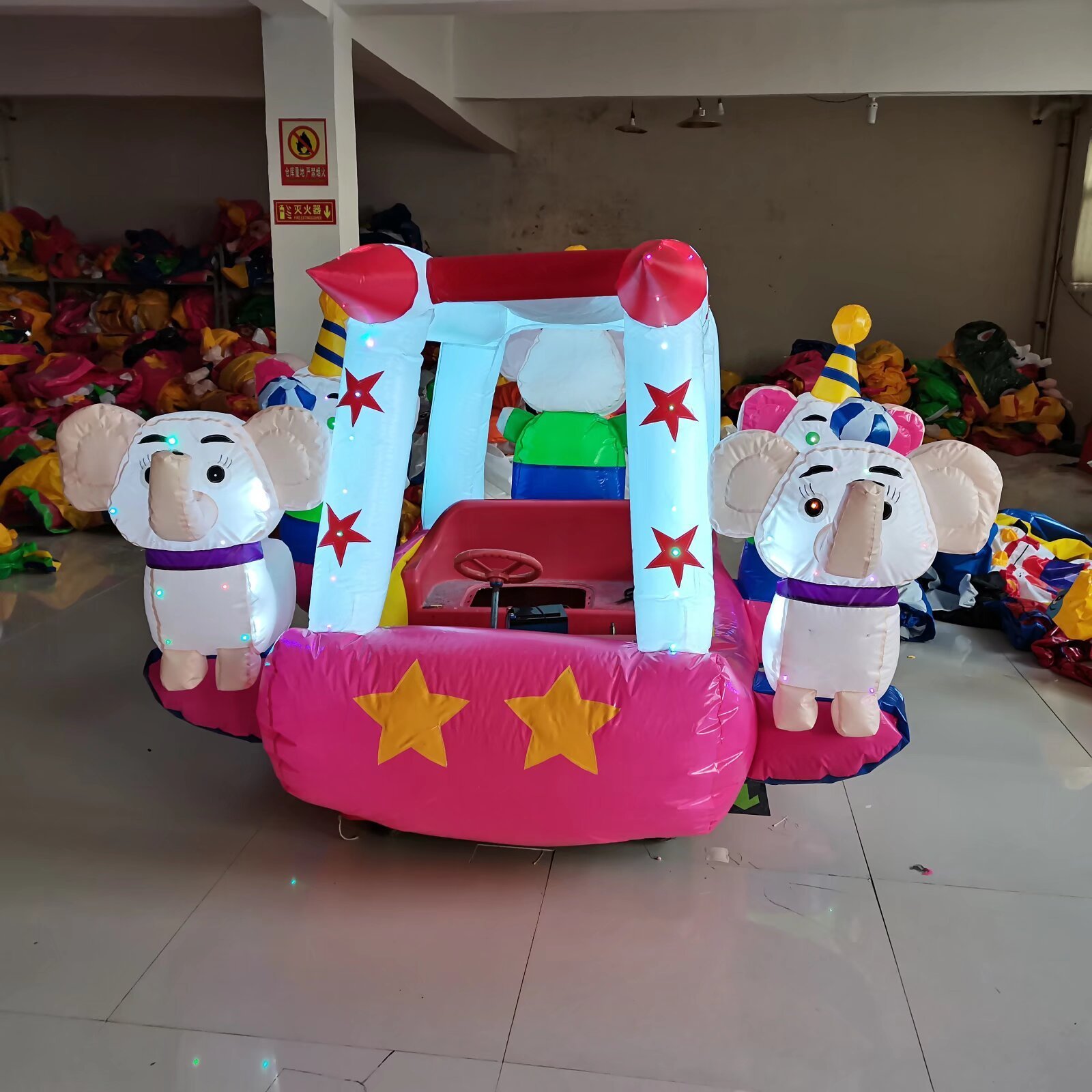 outdoor  Play ground mini rides on Unique shape inflatable battery remote car for amusement park other amusement park rides on s