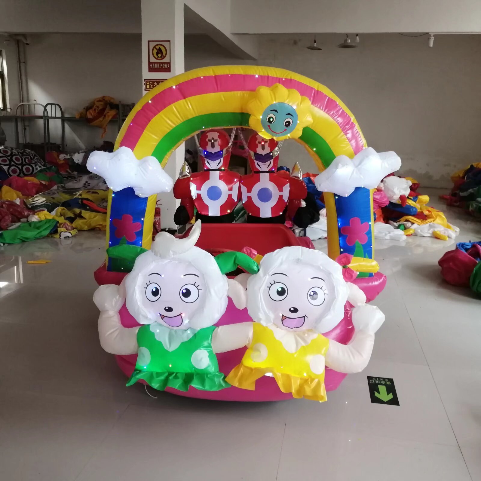 Customization mini rides on colorful inflatable electric remote other amusement park  entertainment rides on car for sale