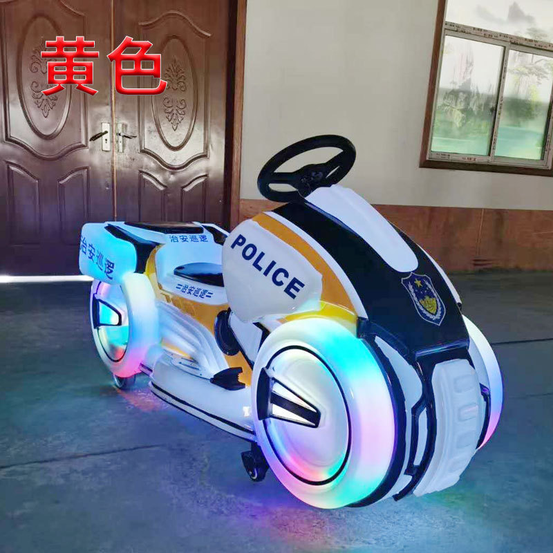 Kiddie Rides Coin Operated Amusement Park Rides Electric Police Motorcycle Outdoor Playground Kiddie Rides for sale