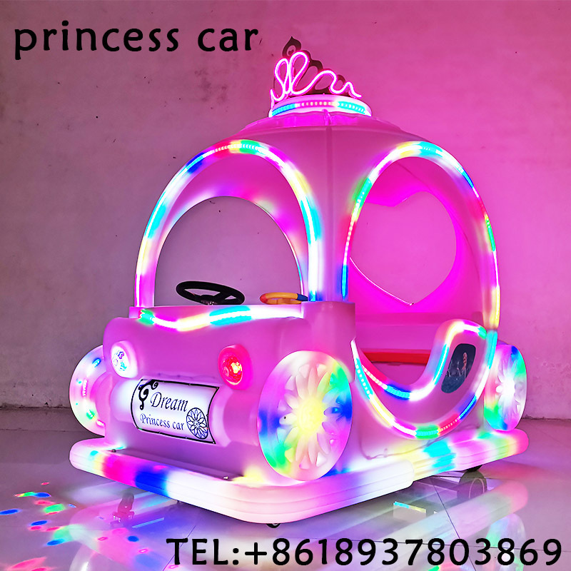 Amusement Park Rides Children Game Machine Toy Game Bumper Car Kid Princess Car