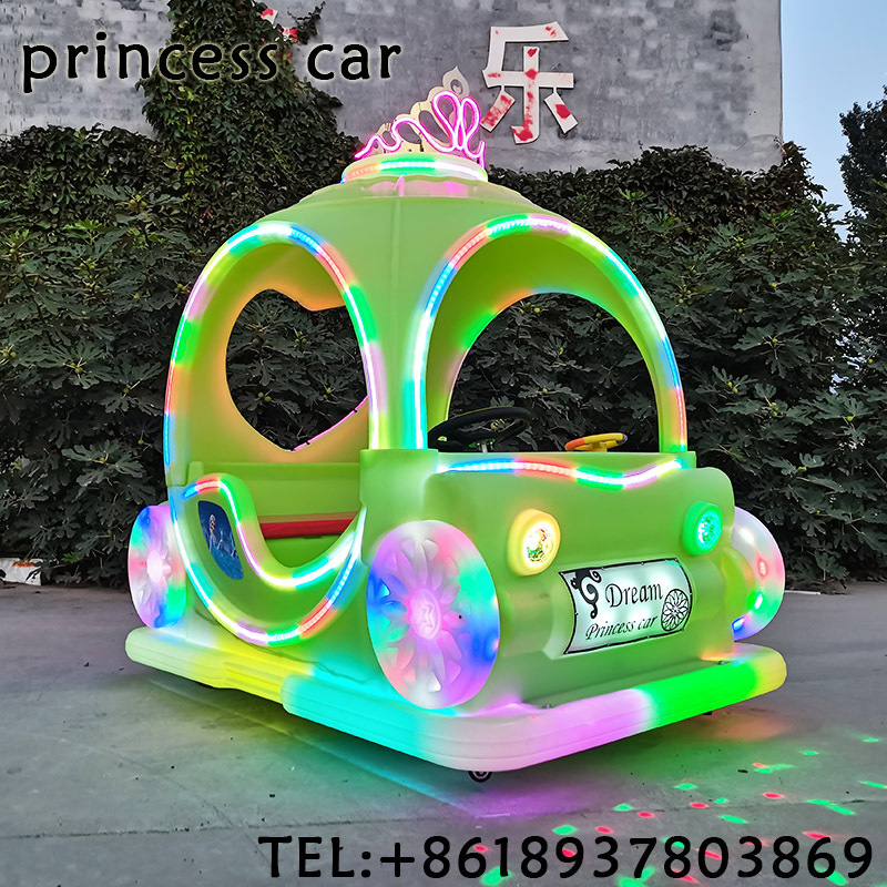 Amusement Park Rides Children Game Machine Toy Game Bumper Car Kid Princess Car